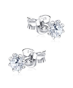 Gorgeous Designed with CZ Stone Silver Ear Stud STS-5271